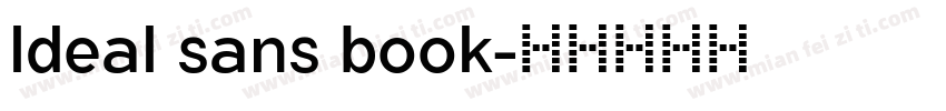 ldeal sans book字体转换